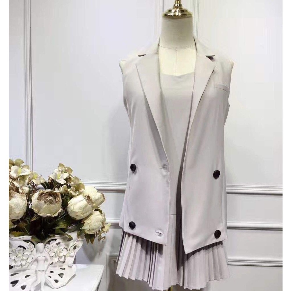 2 piece dress + blazer