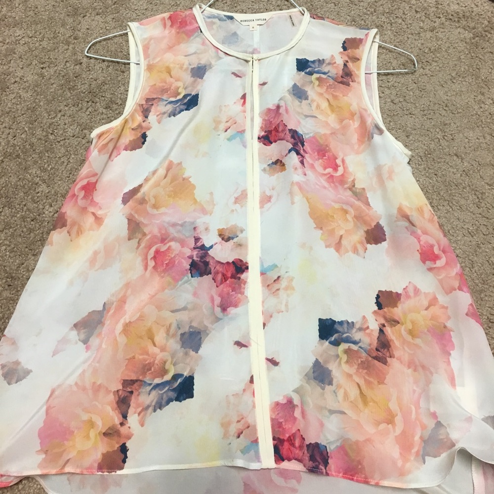 Rebecca Taylor water color flower top