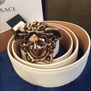 Versace Gold Head Medusa Belt