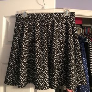 Black and white skirt