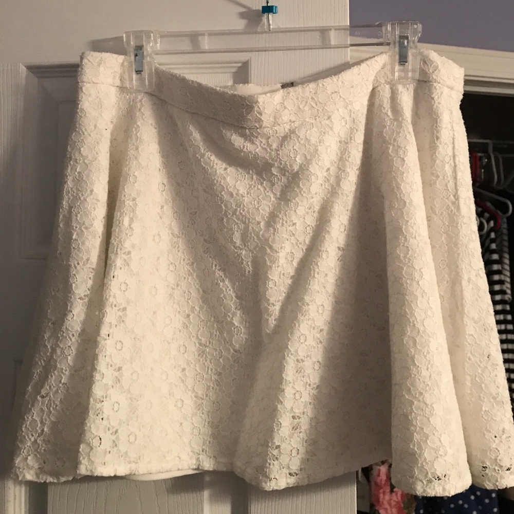 White skirt