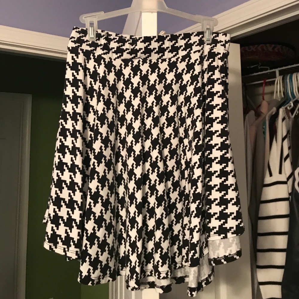 Black and white skirt