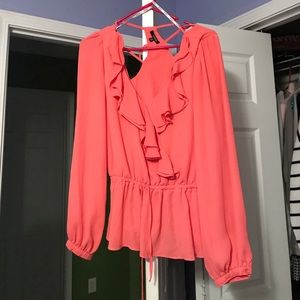 Peach blouse