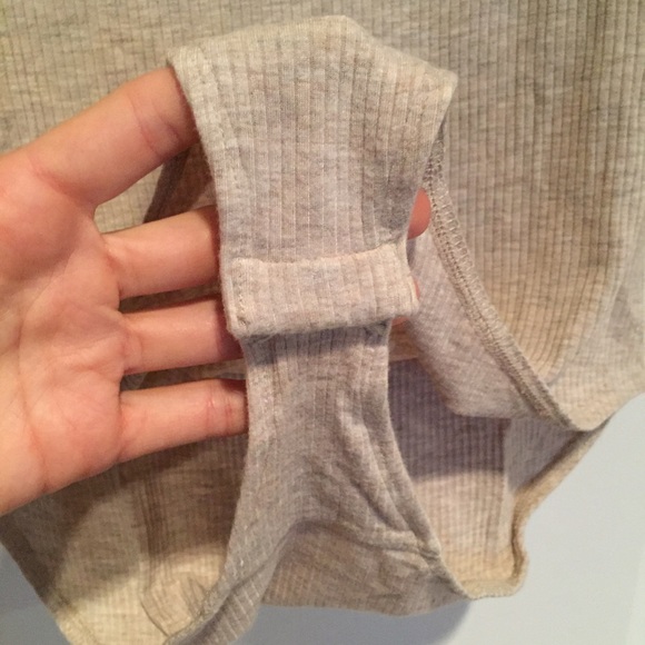 Tan Nude Lace Up Bodysuit - Picture 3 of 6