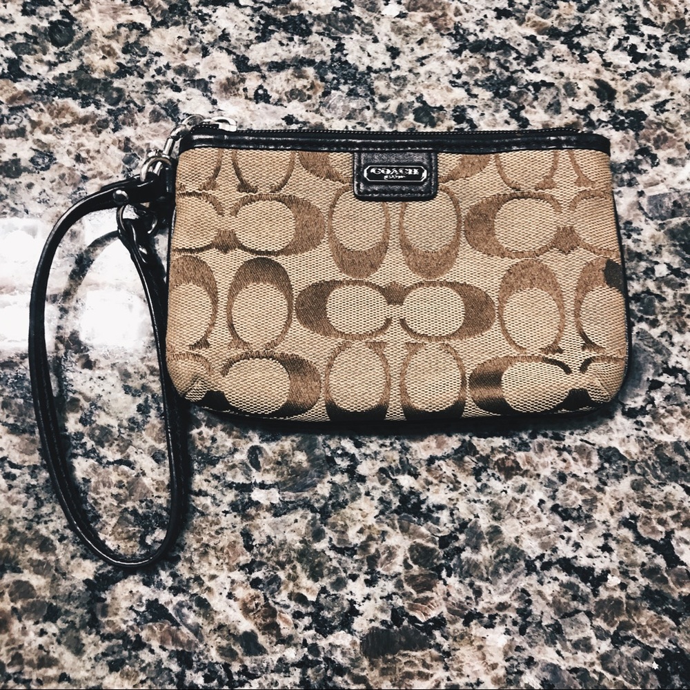 Coach Signature Wristlet