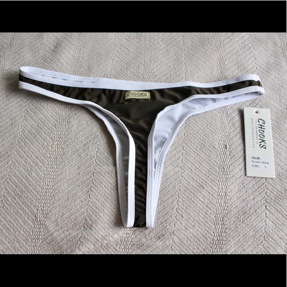 Chooks LA Forest Green bottom