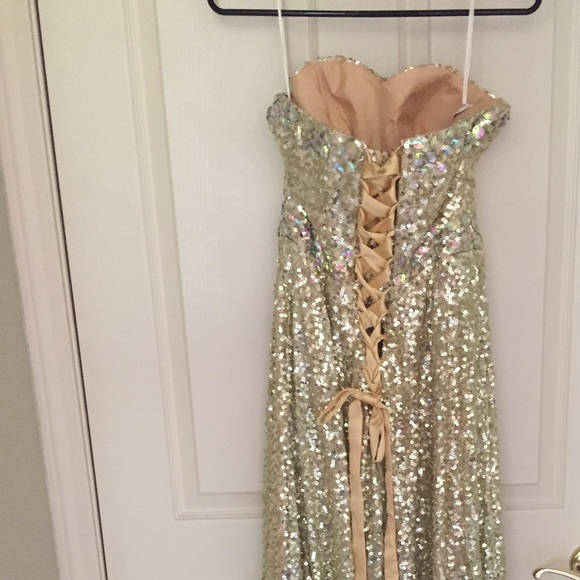Gold Sequence Dress - Picture 2 of 2