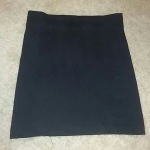 Black pencil skirt