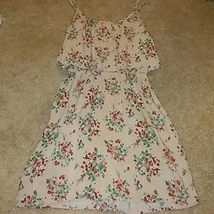 Flowy floral layered dress