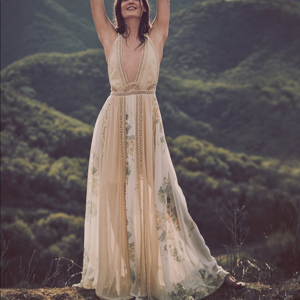 Free people queen of the sun maxi dress
