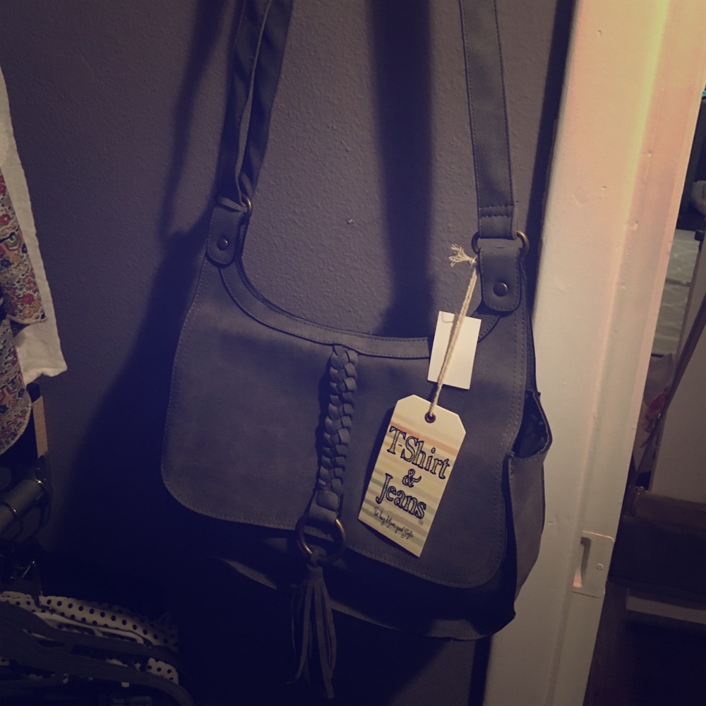 Brand new faux leather crossbody bag!