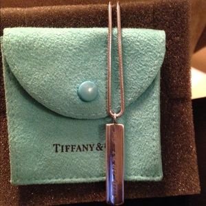 Tiffany & Co Silver Bar Pendant Necklace