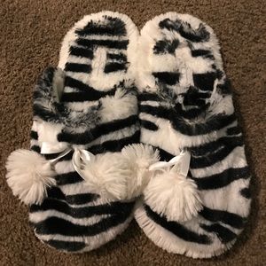 Zebra slippers