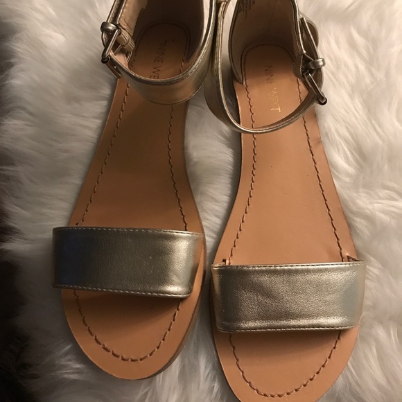 Nine West Shoes - NINE WEST SANDALS SZ 8M GOLDISH
