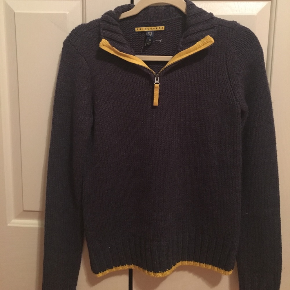 a very comfy zip up sweater
