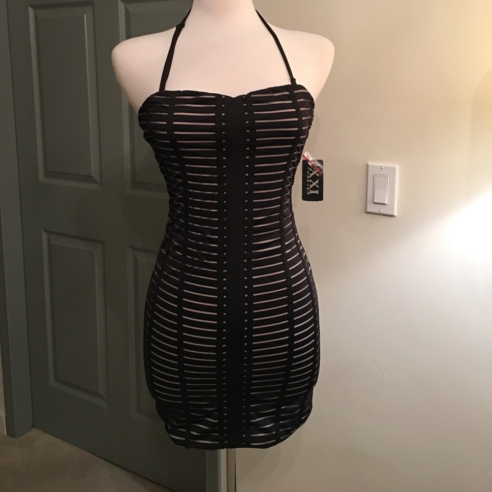 Forever 21 Black tight Strapless dress