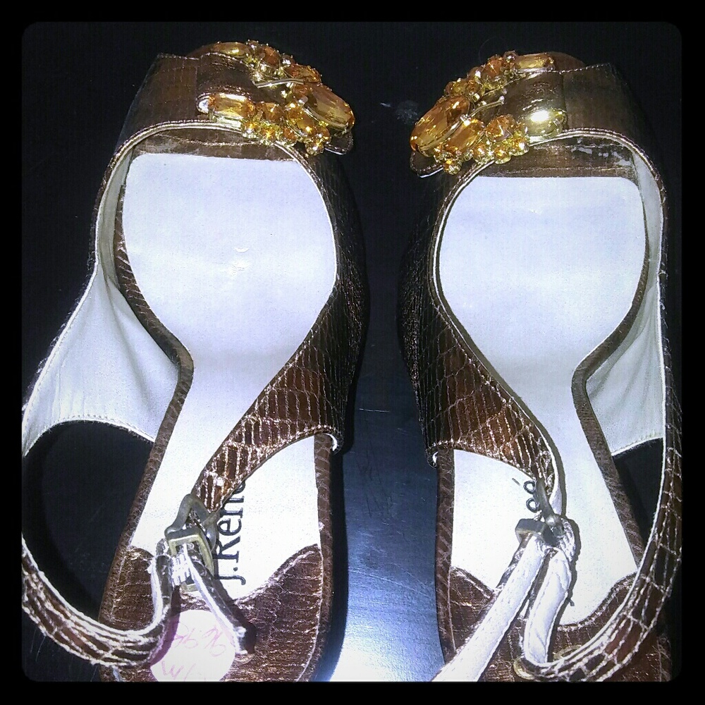 J Renee' bronze sling back