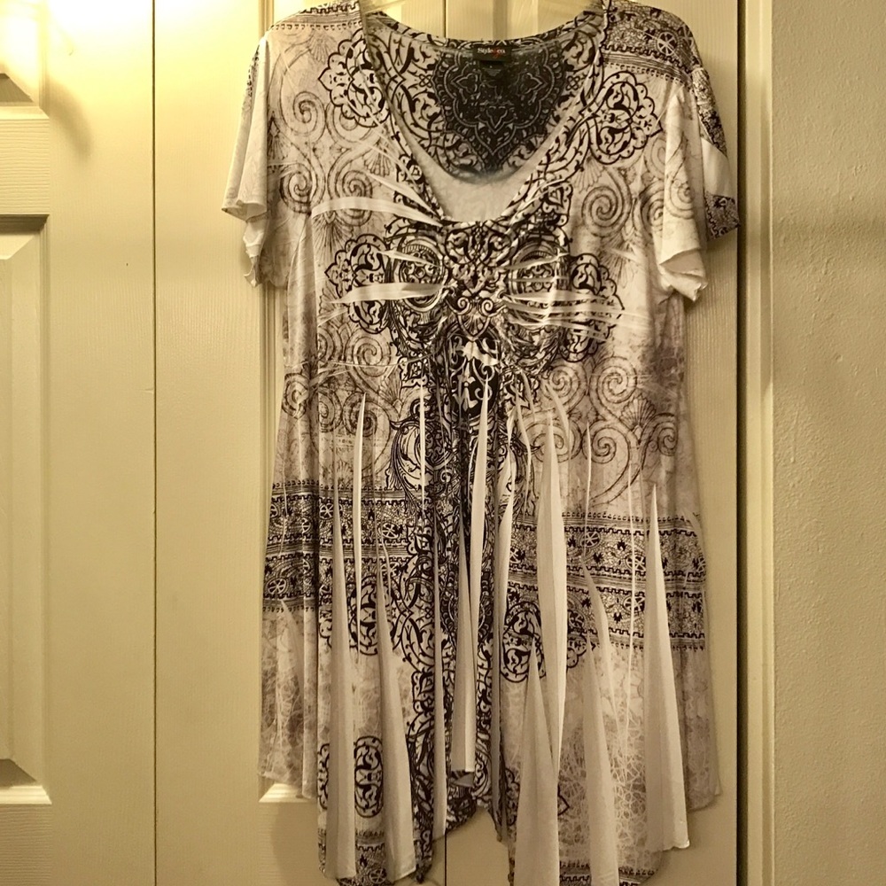 [Large] EUC - Sidetail Tunic Top