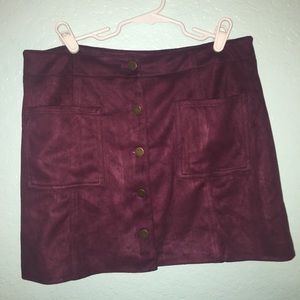 Maroon Pencil Skirt