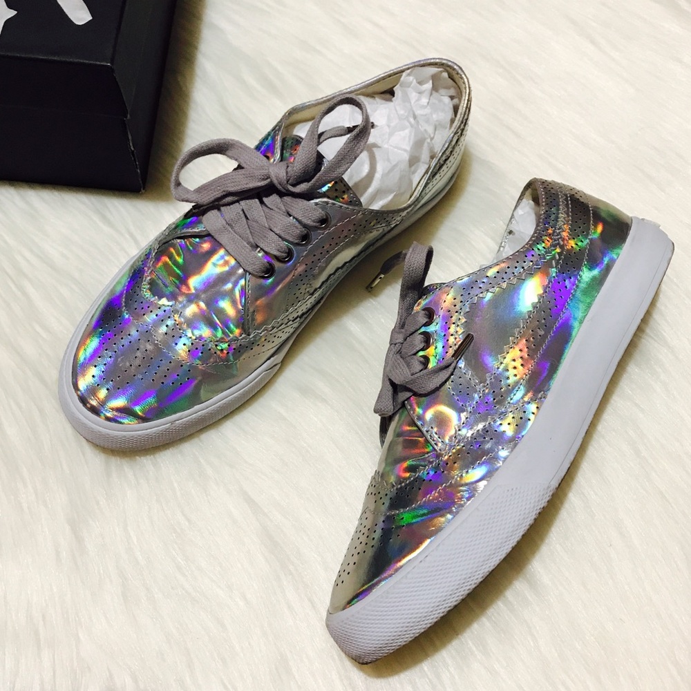 Banana Republic Krysta Brogue Iridescent Sneakers
