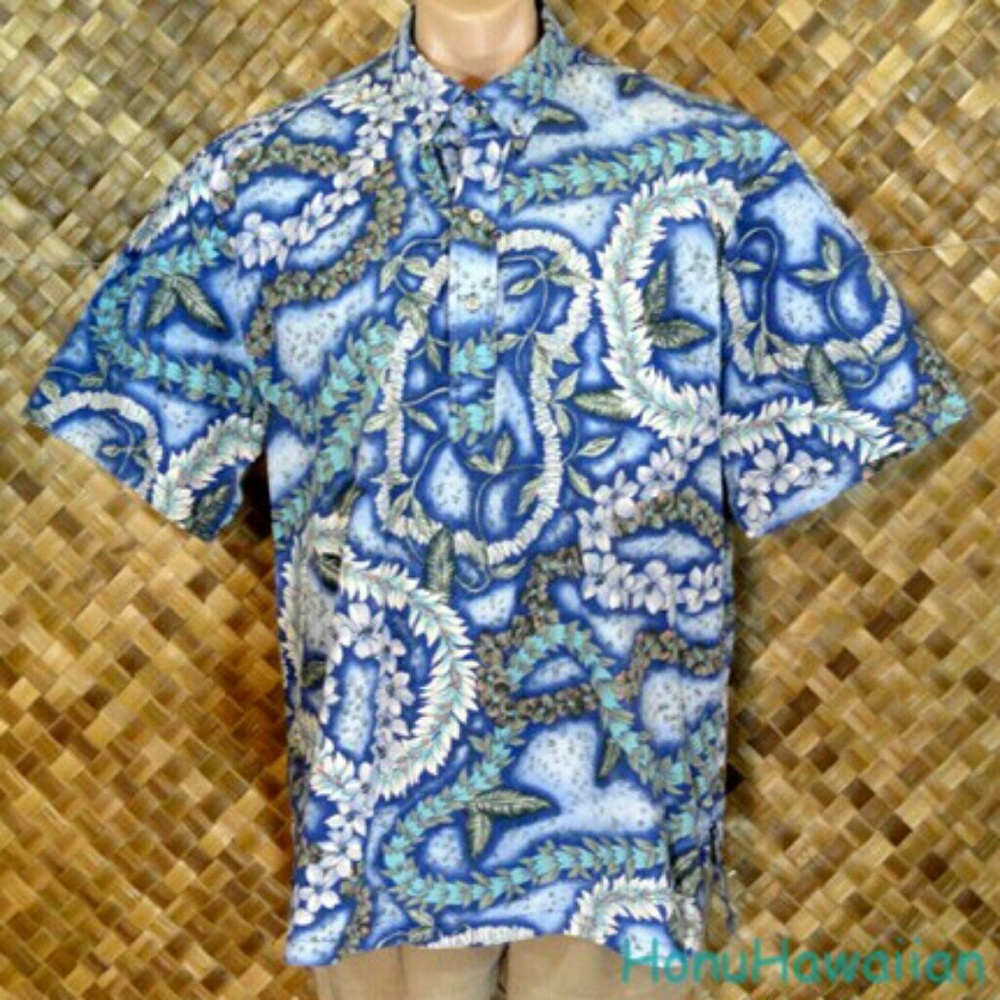 ISLAND TRADITIONS mens HAWAIIAN Shirt. XL