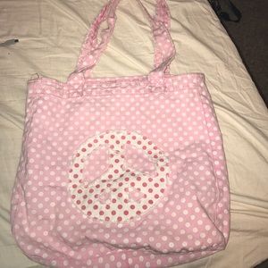 Peace sign tote
