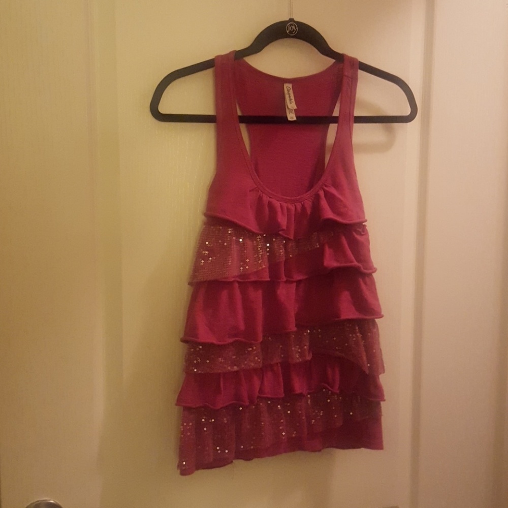 Aeropostale Ruffled Tank Top