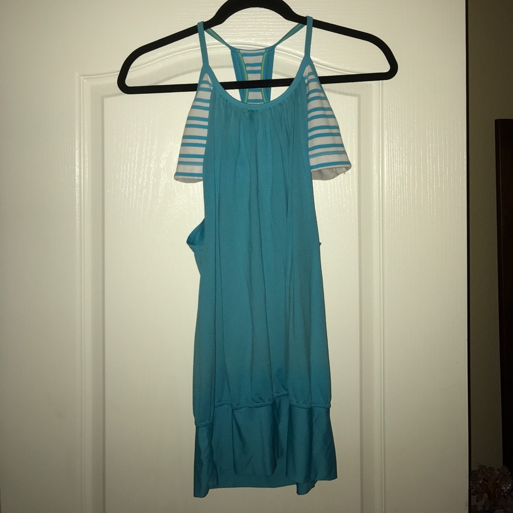 Light blue lululemon tank top