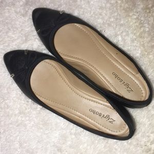 "Leather" Ballet Flats