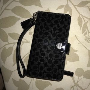 Black Coach wristlet
