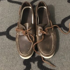 MENS 8.5 dark brown sperrys