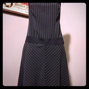 Pinstripe strapless dress by Torrid