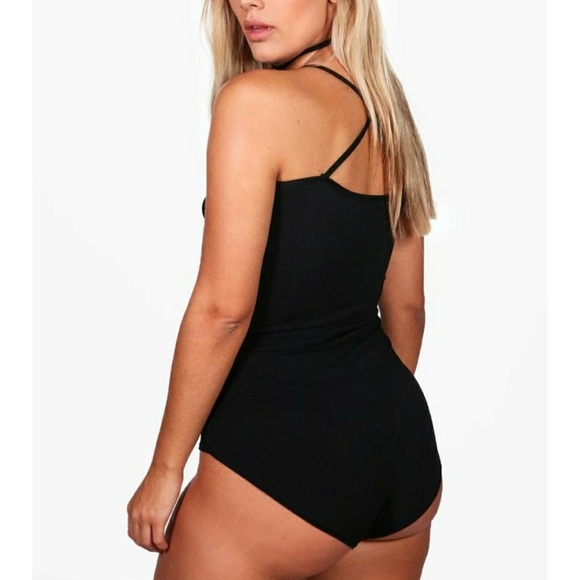 🛑SOLD🛑Plus size choker detail bodysuit - Picture 2 of 3