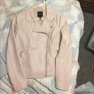 Pink Faux Leather Jacket {Must Go!}
