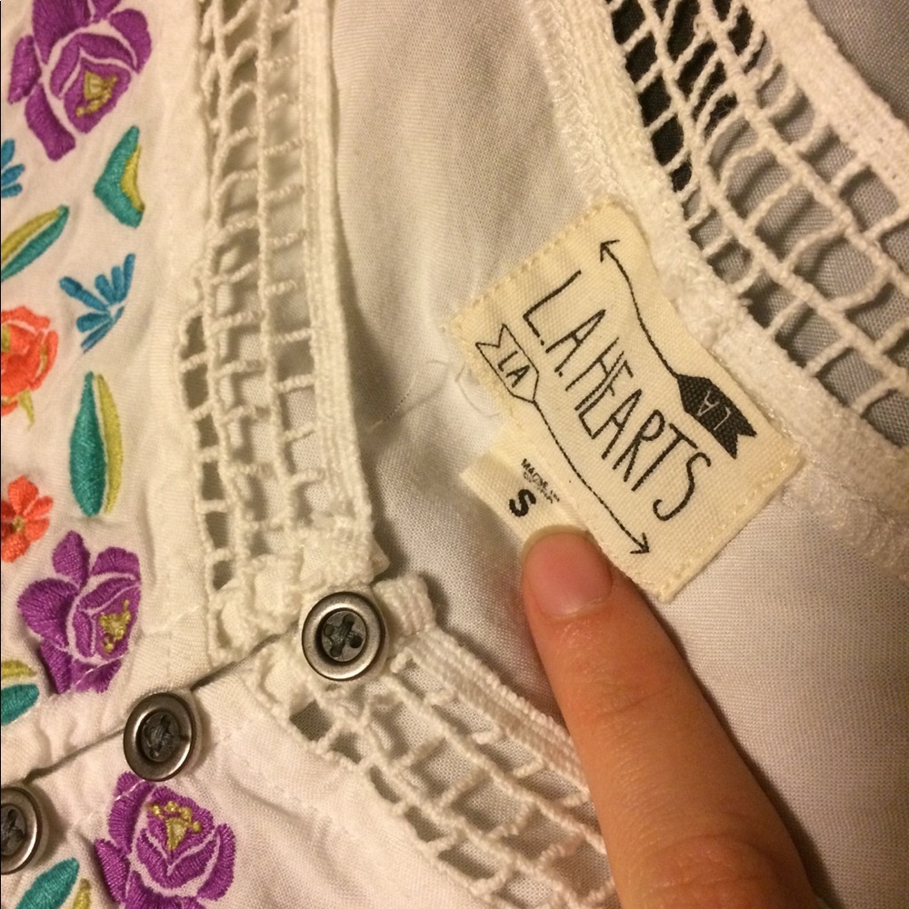 Small LA Hearts Crop Top