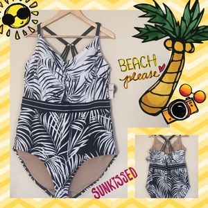 Lane Byrant Casique Swimsuit One Piece NWTs Sz 24