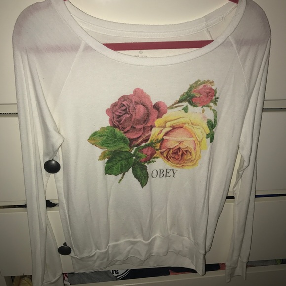 Obey Tops - Obey flower sweater