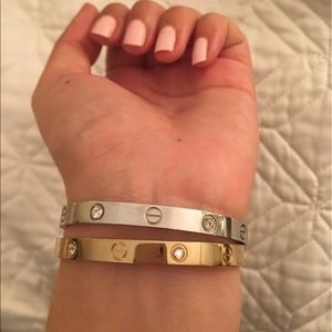 Cartier love inspired bracelet (gold)