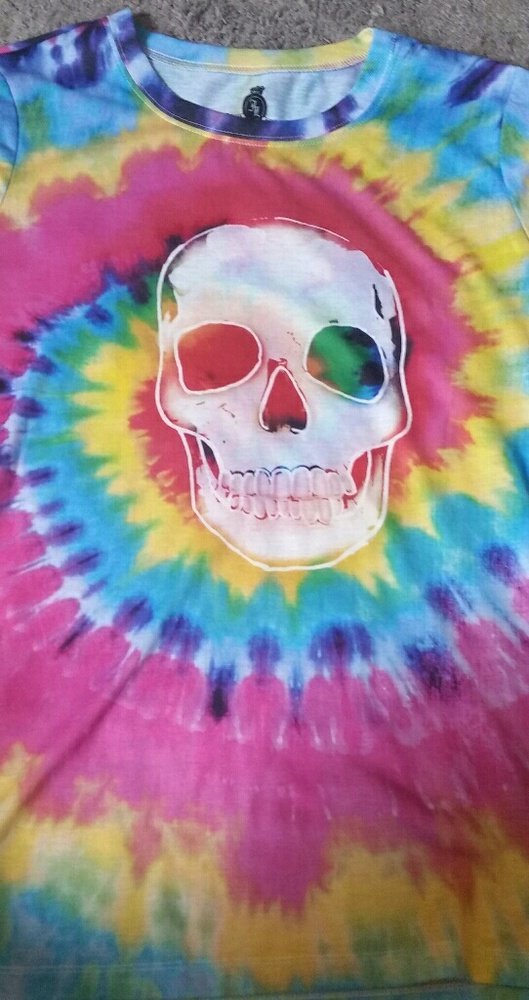 Ladies skull head  tee shirt
