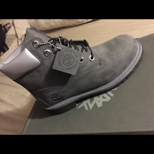 Grey Waterproof Timberland Boots