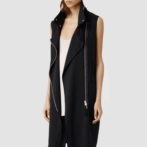 All Saints sleeveless parka - Black US 2 (UK 6)