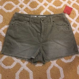 Khaki Corduroy Shorts