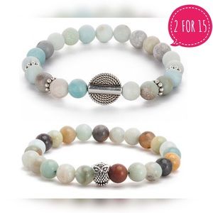 Chakra Lava Rock Bead Bracelet For Healing Energy