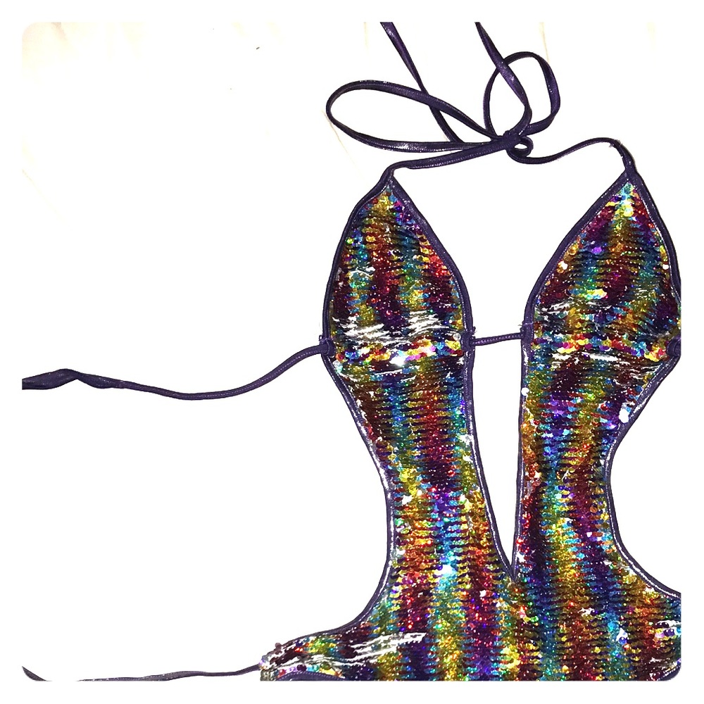 Rainbow sequence bikini