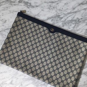Gucci monogram canvas document holder (vintage)
