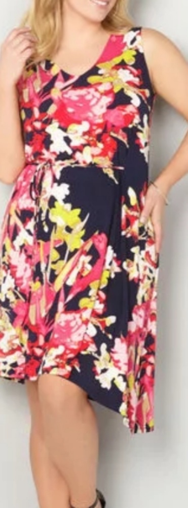 Avenue floral asymmetrical dress size 22/24