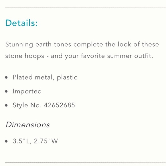 Anthropologie Bell Tower Hoop Earrings - Picture 2 of 4