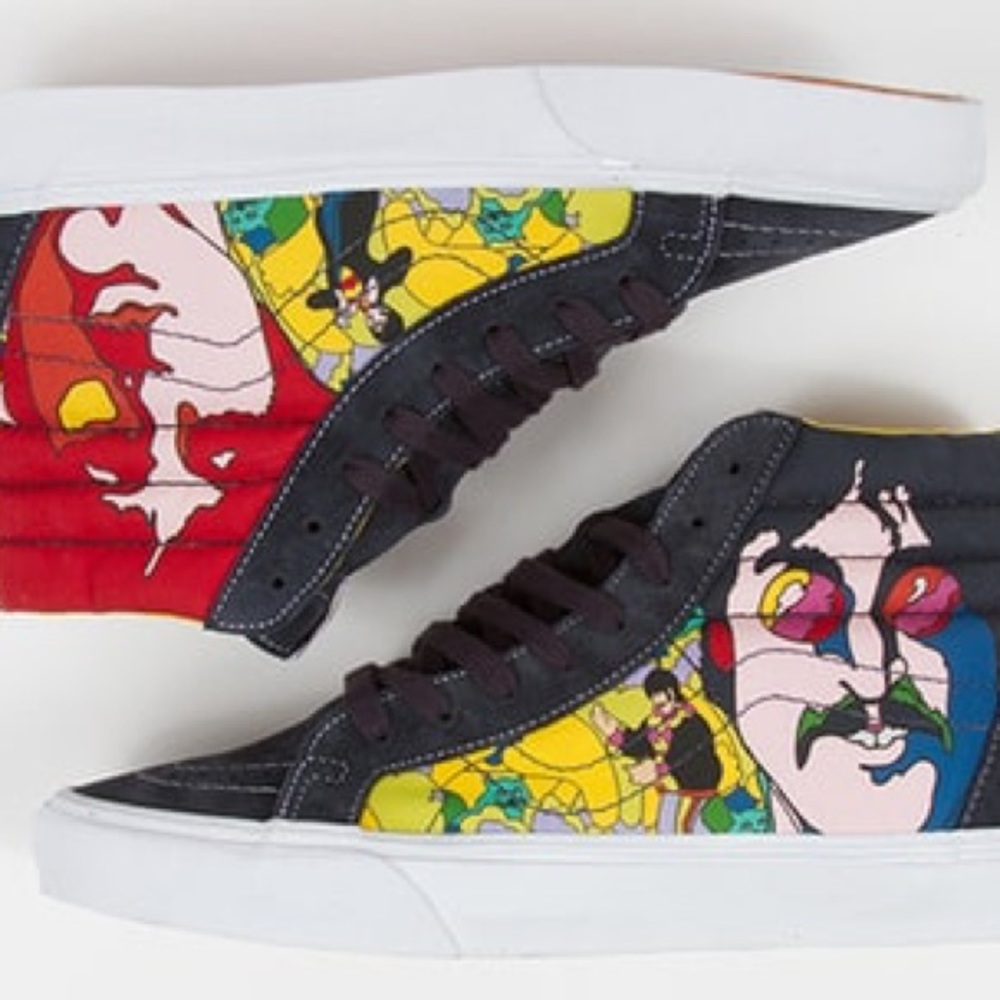SALE! The Beatles Vans Sk8-Hi Skate Shoes LIKE NEW