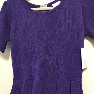 NWT Lularoe solid purple Amelia Medium