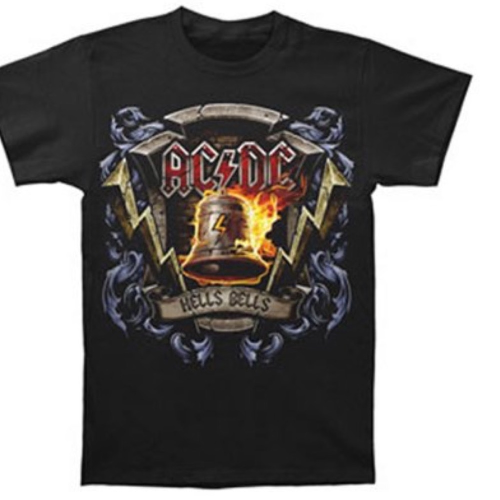 AC DC hells bells men's T shirt